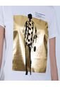 Camiseta Para Mujer Manga Corta Color Hueso Marca Ostu #40092293 de Ostu