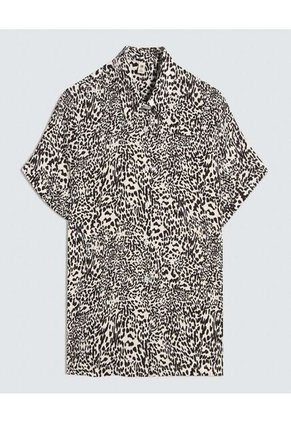 Camisa Para Mujer Manga Corta Color Negro Marca Ostu #40010266