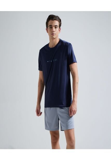 Camiseta Para Hombre Manga Corta Color Azul  Marca Ostu #60091079