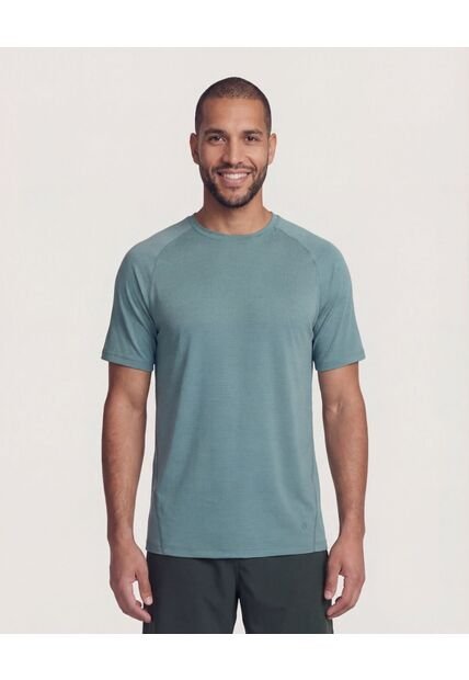 Camiseta  Para Hombre Manga Corta Cuello Redondo Color Verde Marca Ostu #60091938