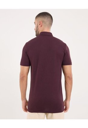 Polo Para Hombre Cuello Maquina Sin Bolsillo Color Morado Marca Ostu #60110810