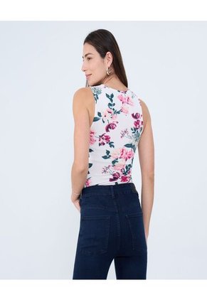 Top Para Mujer Cuello Redondo Color Rosa Marca Ostu #40220410