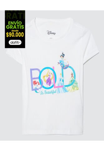 Camiseta Estampada De Disney Princesas  Niña #90090184 Ostu