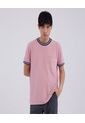 Camiseta Para Hombre Manga Corta Color Rosa Marca Ostu #60090931 de Ostu