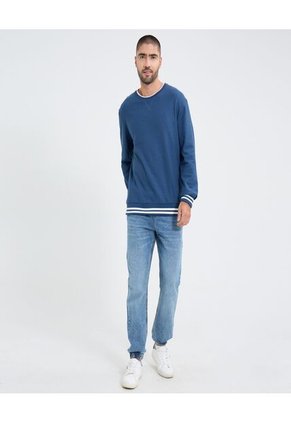 Jean Para Hombre Jogger Color Azul Marca Ostu #60160419