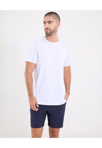 Camiseta  Para Hombre Manga Corta Cuello Redondo Color Blanco Marca Ostu #60091856 Ostu