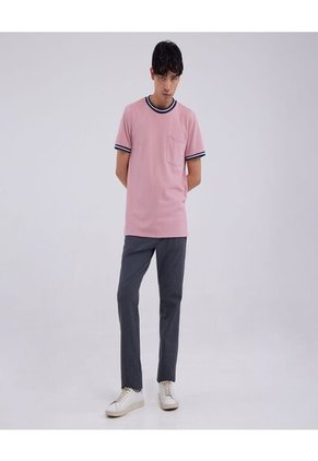 Camiseta Para Hombre Manga Corta Color Rosa Marca Ostu #60090931