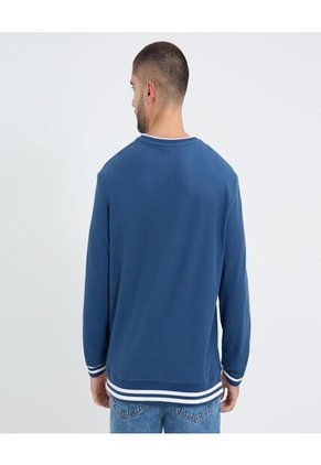 Buzo Para Hombre Cuello Redondo Color Azul Marca Ostu #60060511