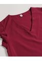 Blusa  Para Mujer Manga Corta Color Vino Marca Ostu #40121280 de Ostu