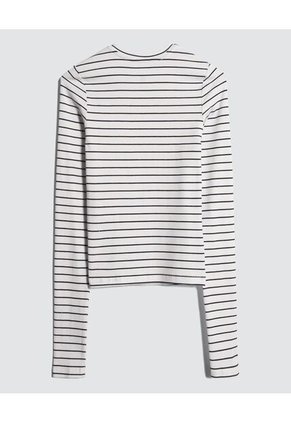 Camiseta Para Mujer Manga Larga Color Negro Marca Ostu #40092020