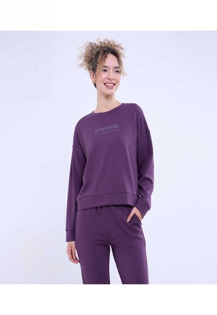 Buzo Para Mujer Cuello Redondo Color Morado Marca Ostu #40060413