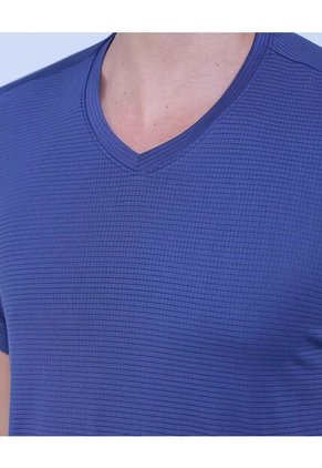 Camiseta Para Hombre Manga Corta Color Azul Marca Ostu #60091494