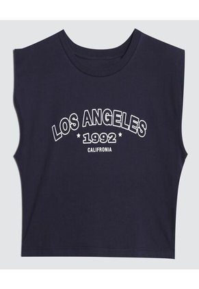 Camiseta Para Mujer Manga Sisa Color Azul Marca Ostu #40091948