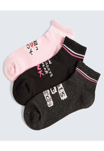 Medias Para Mujer Tobillera Color Negro Marca Ostu #40980233