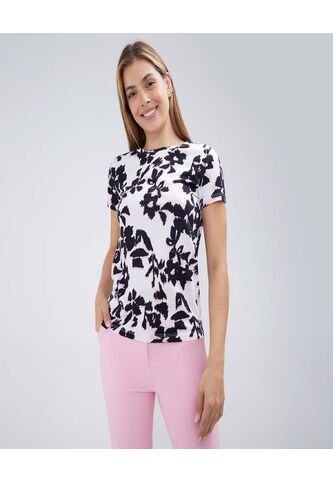 Camiseta Para Mujer Manga Corta Color Negro Marca Ostu #40092110 Ostu