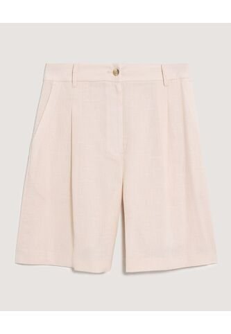 Bermuda  Para Mujer Regular Corto Color Beige Marca Ostu #40100119 Ostu