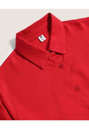 Camisa  Para Mujer Manga Corta Color Rojo Marca Ostu #40010367