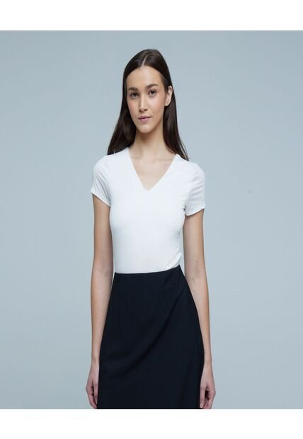 Body Para Mujer Manga Corta Color Blanco Marca Ostu #40200132