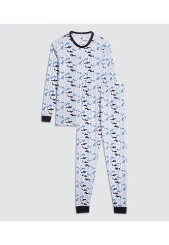 Pijama Para Niño M/L P/L Color Blanco Marca Ostu #80040095 Ostu