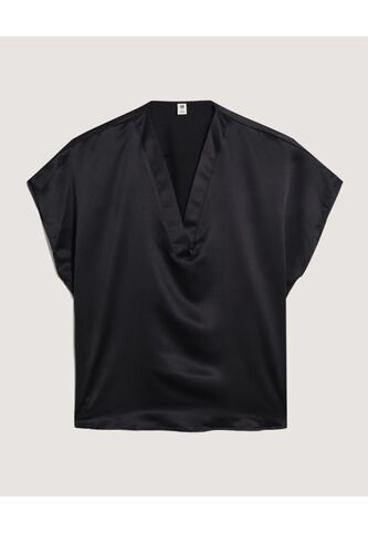 Blusa  Para Mujer Manga Corta Color Negro Marca Ostu #40121107 Ostu