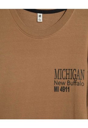 Buzo Para Hombre Cuello Redondo Color Café  Marca Ostu #60060450