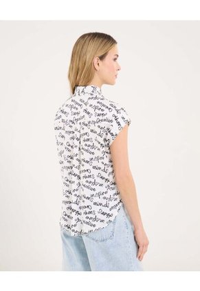 Camisa Para Mujer Manga Corta Color Negro Marca Ostu #40010337