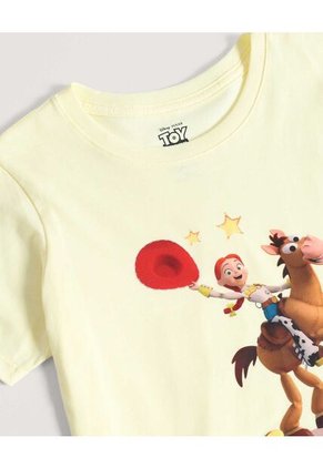 Camiseta Jessie Toy Story Para Niña  Infantil Niña Amarillo Ostu