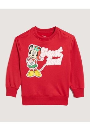 Buzo Infantil Niña Cuello Redondo Color Rojo Marca Ostu #90060170