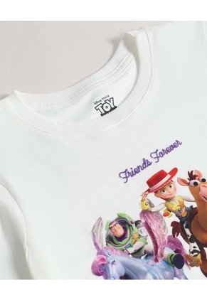 Camiseta Friends Forever Toy Story Para Niña  Infantil Niña Crema Ostu