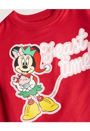 Buzo Infantil Niña Cuello Redondo Color Rojo Marca Ostu #90060170