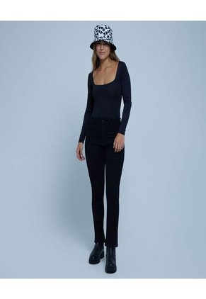 Jean Para Mujer Regular Color Negro Marca Ostu #40160345