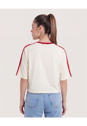 Camiseta Boxy Colombia 2026  Para Mujer Amarillo Ostu