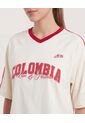 Camiseta Boxy Colombia 2026  Para Mujer Amarillo Ostu de Ostu