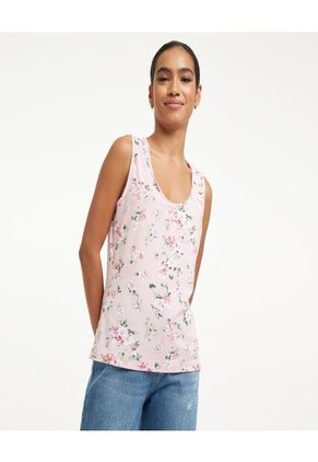 Top Para Mujer Cuello Redondo Color Rosado Marca Ostu #40220259