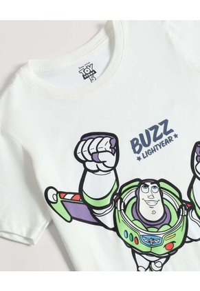 Camiseta Buzz Lightyear Para Niño Infantil Niño Crema Ostu