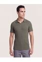 Polo Tricot Line Texture  Para Hombre Verde Ostu de Ostu