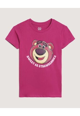 Camiseta Lotso Toy Story Para Niña  Infantil Niña Fucsia Ostu Ostu