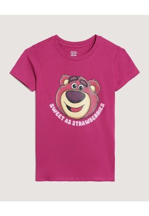 Camiseta Lotso Toy Story Para Niña Infantil Niña Fucsia Ostu