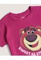 Camiseta Lotso Toy Story Para Niña  Infantil Niña Fucsia Ostu de Ostu