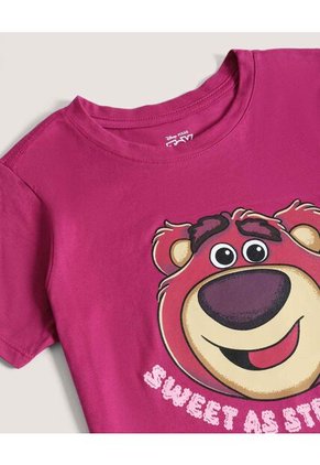 Camiseta Lotso Toy Story Para Niña Infantil Niña Fucsia Ostu