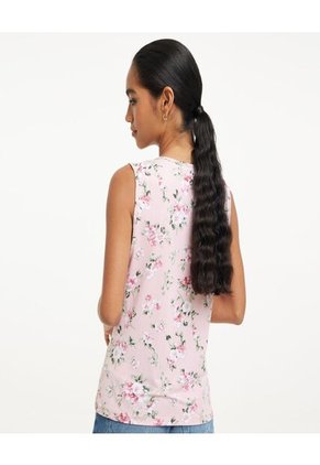 Top Para Mujer Cuello Redondo Color Rosado Marca Ostu #40220259