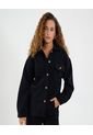 Chaqueta Para Mujer Trucker Color Negro Marca Ostu #40080240 de Ostu