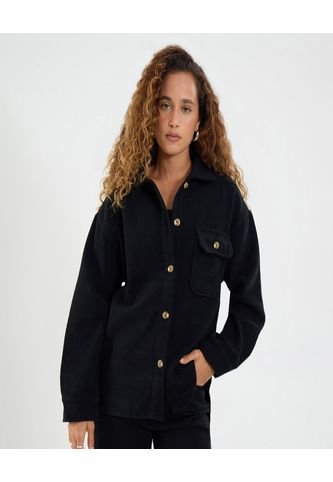 Chaqueta Para Mujer Trucker Color Negro Marca Ostu #40080240 Ostu