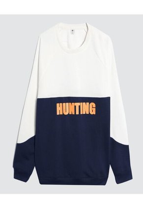 Buzo Para Hombre Cuello Redondo Color Blanco Marca Ostu #60060350