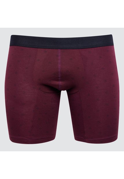 Boxer Para Hombre Filete Medio Algodón Color Vino Marca Ostu #60000378