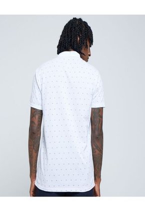 Polo Para Hombre Cuello Tejido Con Bolsillo Color Blanco Marca Ostu #60110577