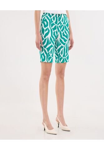 Bermuda Para Mujer Regular Corto Color Verde Marca Ostu #40100100 Ostu