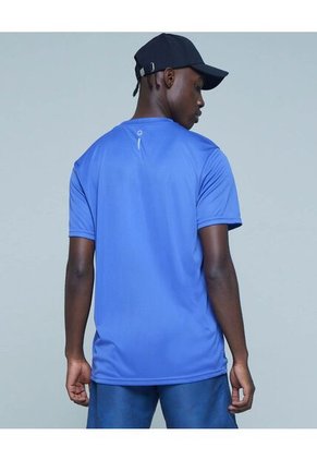 Camiseta Para Hombre Manga Corta Color Azul Marca Ostu #60091114