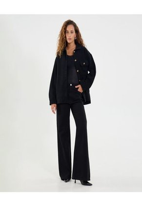 Chaqueta Para Mujer Trucker Color Negro Marca Ostu #40080240