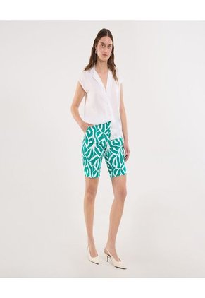 Bermuda Para Mujer Regular Corto Color Verde Marca Ostu #40100100